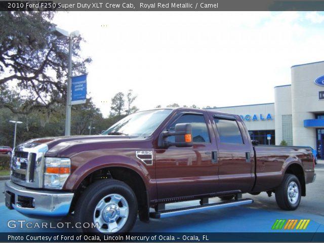 2010 Ford F250 Super Duty XLT Crew Cab in Royal Red Metallic