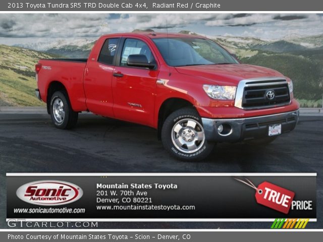 2013 Toyota Tundra SR5 TRD Double Cab 4x4 in Radiant Red