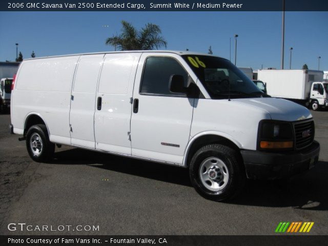 2006 GMC Savana Van 2500 Extended Cargo in Summit White