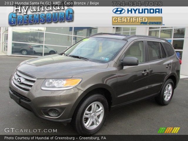 2012 Hyundai Santa Fe GLS AWD in Cabo Bronze