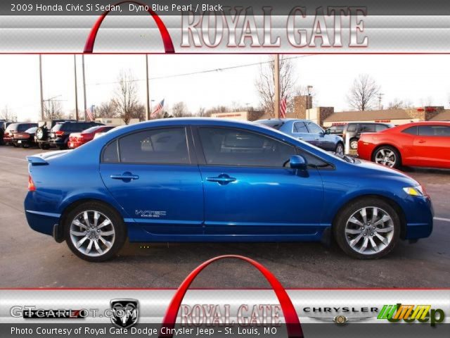 2009 Honda Civic Si Sedan in Dyno Blue Pearl