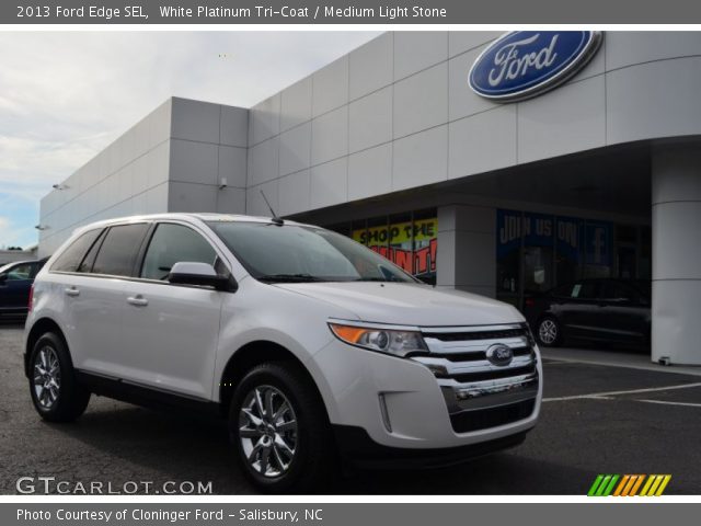 2013 Ford Edge SEL in White Platinum Tri-Coat