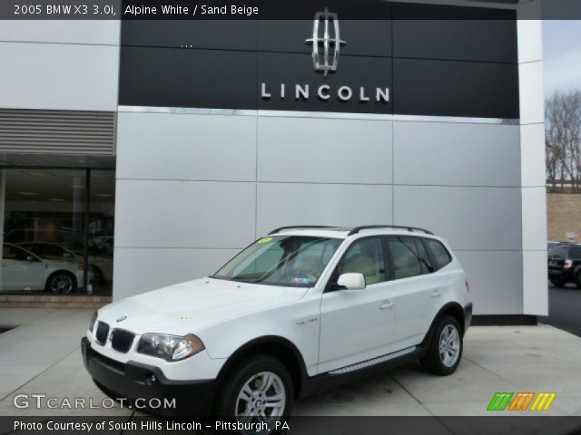 2005 BMW X3 3.0i in Alpine White