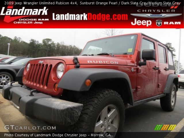 2009 Jeep Wrangler Unlimited Rubicon 4x4 in Sunburst Orange Pearl