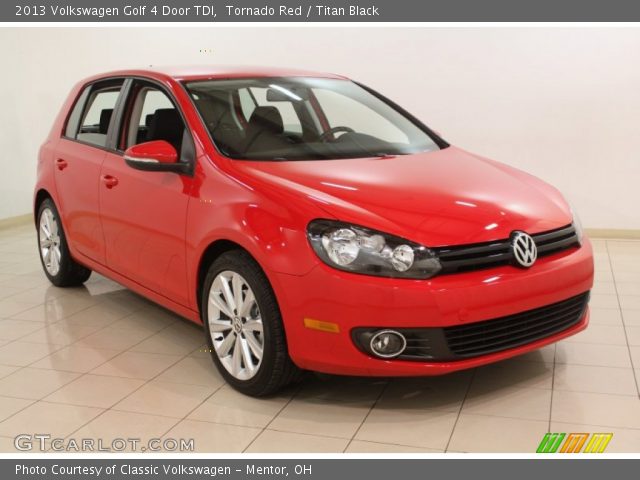 2013 Volkswagen Golf 4 Door TDI in Tornado Red