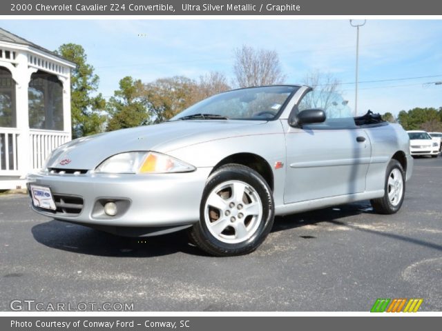 2000 Chevrolet Cavalier Z24 Convertible in Ultra Silver Metallic