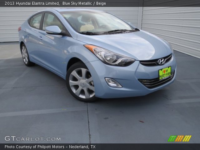 2013 Hyundai Elantra Limited in Blue Sky Metallic