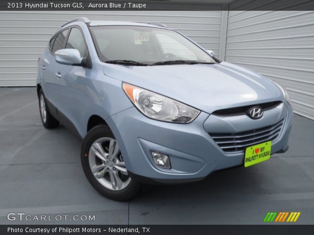 2013 Hyundai Tucson GLS in Aurora Blue