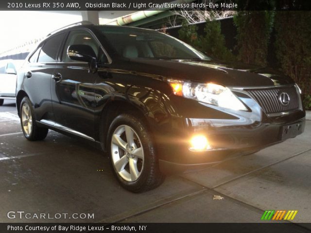 2010 Lexus RX 350 AWD in Obsidian Black