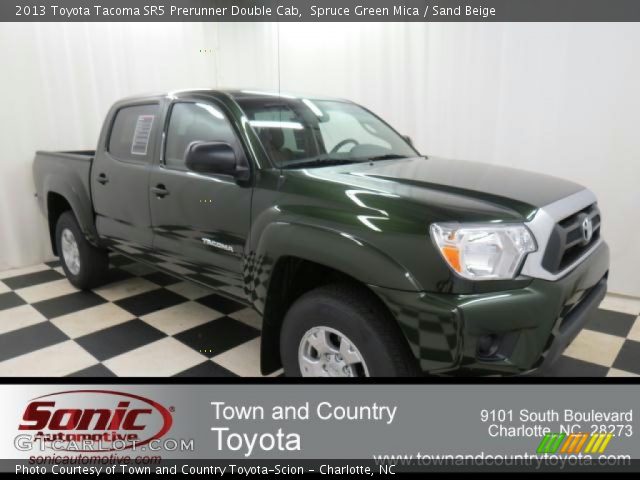 Spruce Green Mica 2013 Toyota Tacoma Sr5 Prerunner Double Cab Sand