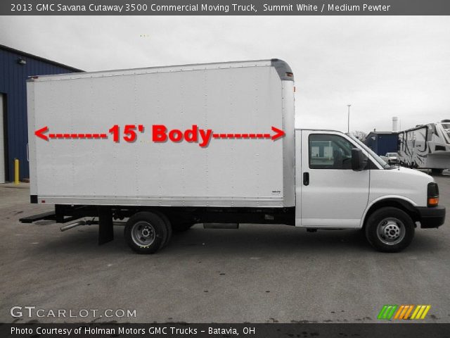 2013 GMC Savana Cutaway 3500 Commercial Moving Truck in Summit White