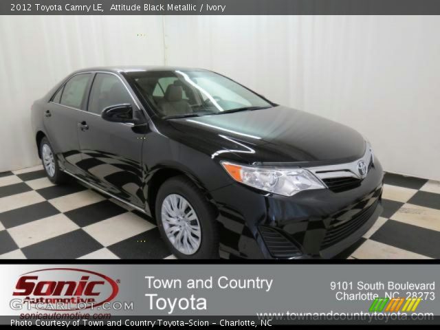 2012 Toyota Camry LE in Attitude Black Metallic
