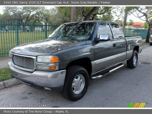 2000 GMC Sierra 1500 SLT Extended Cab 4x4 in Storm Gray Metallic