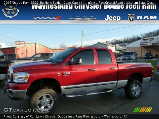 2007 Dodge Ram 2500 Big Horn Edition Quad Cab 4x4 in Inferno Red Crystal Pearl
