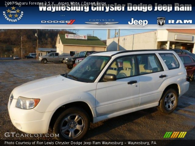 2007 Subaru Forester 2.5 X in Aspen White