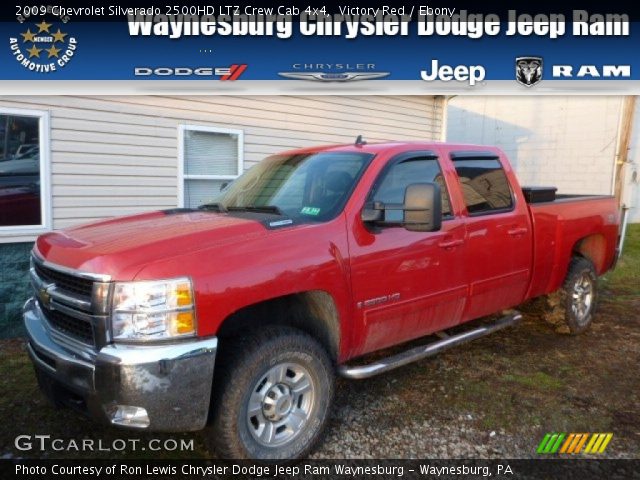 2009 Chevrolet Silverado 2500HD LTZ Crew Cab 4x4 in Victory Red
