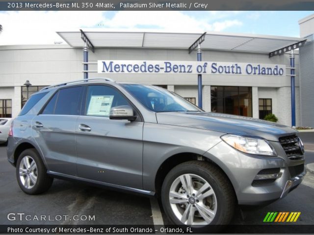 2013 Mercedes-Benz ML 350 4Matic in Palladium Silver Metallic