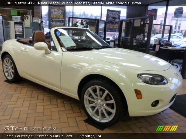 2008 Mazda MX-5 Miata Grand Touring Roadster in Marble White