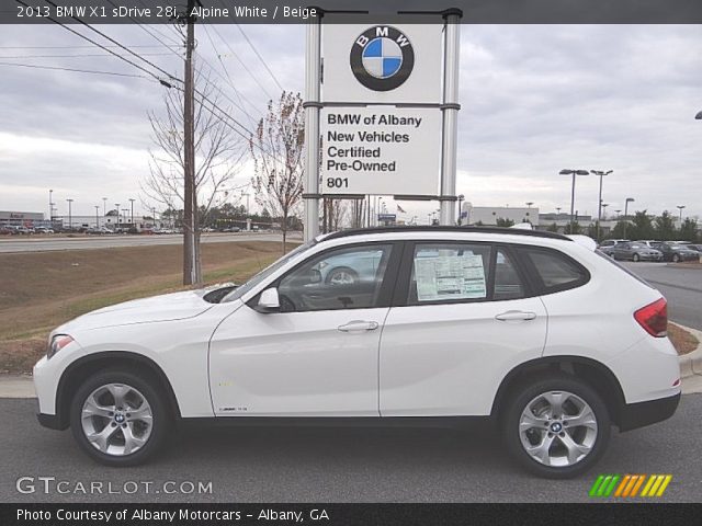 2013 BMW X1 sDrive 28i in Alpine White