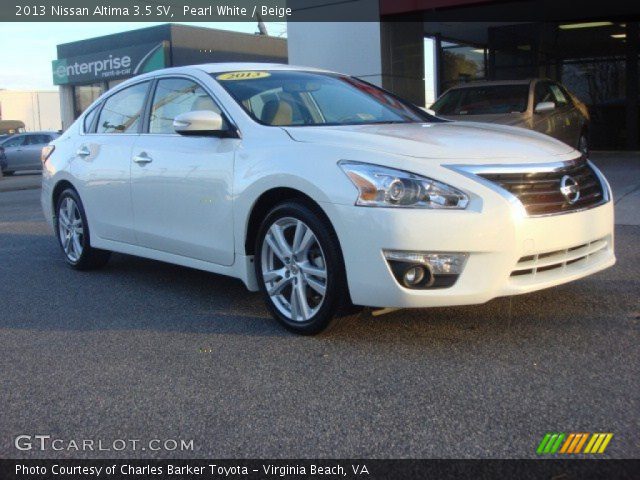 2013 Nissan Altima 3.5 SV in Pearl White