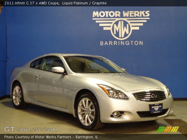 2011 Infiniti G 37 x AWD Coupe in Liquid Platinum