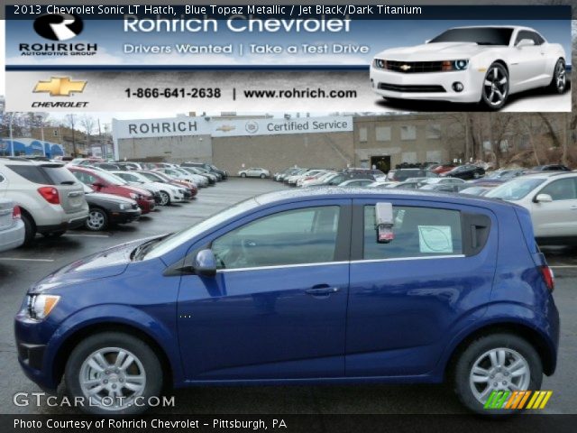2013 Chevrolet Sonic LT Hatch in Blue Topaz Metallic