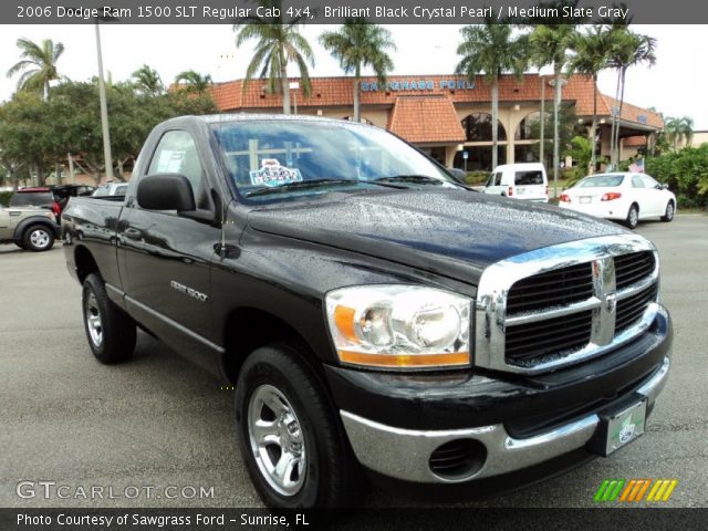 2006 Dodge Ram 1500 SLT Regular Cab 4x4 in Brilliant Black Crystal Pearl