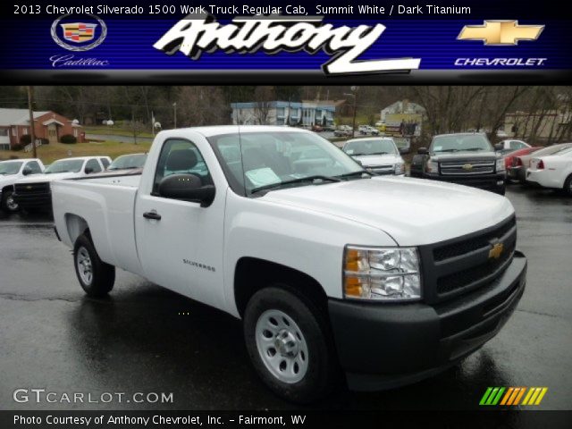 2013 Chevrolet Silverado 1500 Work Truck Regular Cab in Summit White