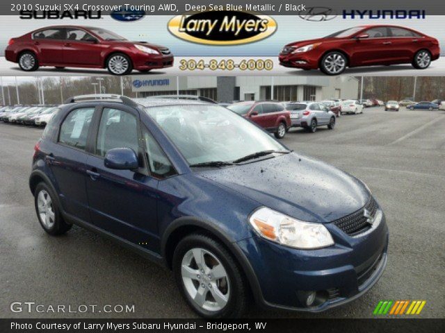 2010 Suzuki SX4 Crossover Touring AWD in Deep Sea Blue Metallic