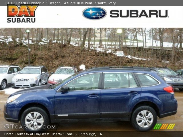 2010 Subaru Outback 2.5i Wagon in Azurite Blue Pearl