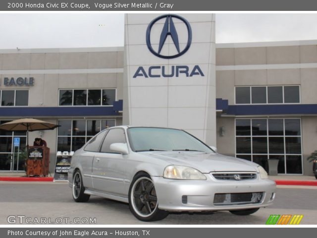 2000 Honda Civic EX Coupe in Vogue Silver Metallic