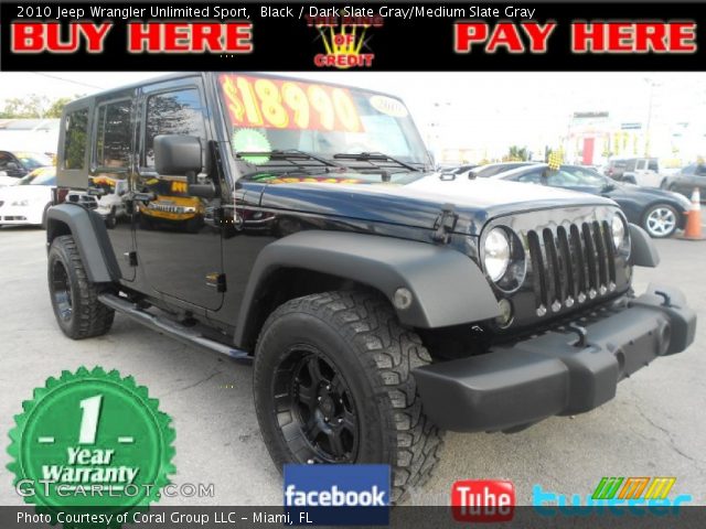 2010 Jeep Wrangler Unlimited Sport in Black