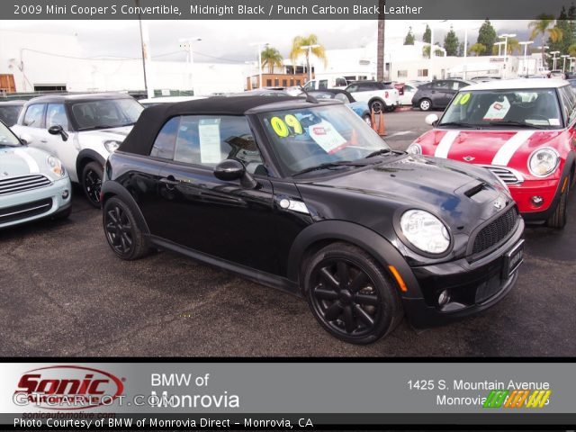 2009 Mini Cooper S Convertible in Midnight Black