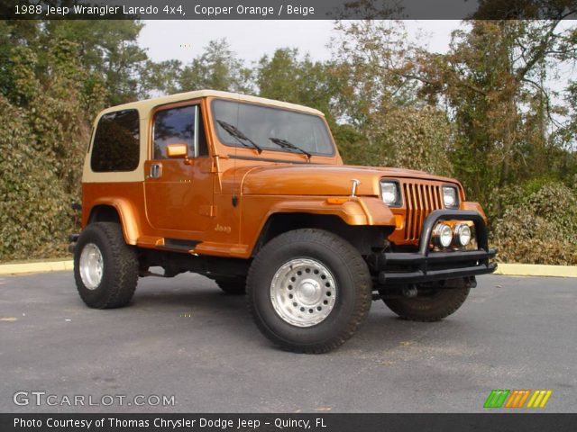 1988 Jeep Wrangler Laredo 4x4 in Copper Orange
