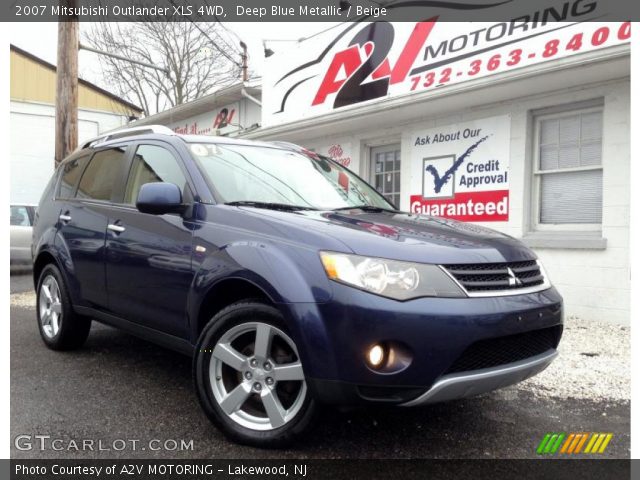 2007 Mitsubishi Outlander XLS 4WD in Deep Blue Metallic