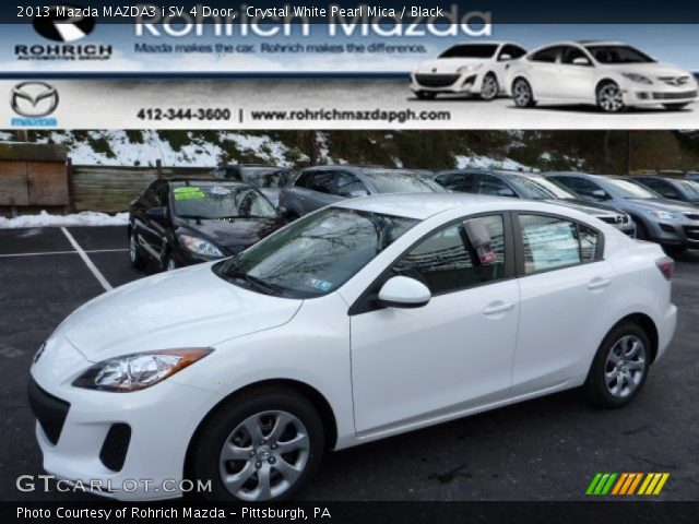 2013 Mazda MAZDA3 i SV 4 Door in Crystal White Pearl Mica