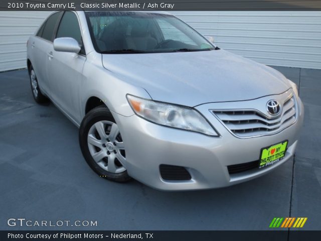 2010 Toyota Camry LE in Classic Silver Metallic