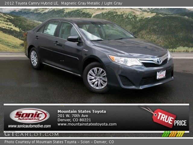 2012 Toyota Camry Hybrid LE in Magnetic Gray Metallic