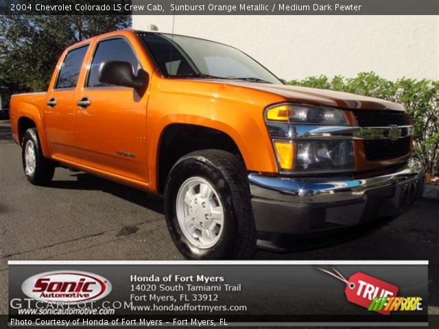 2004 Chevrolet Colorado LS Crew Cab in Sunburst Orange Metallic
