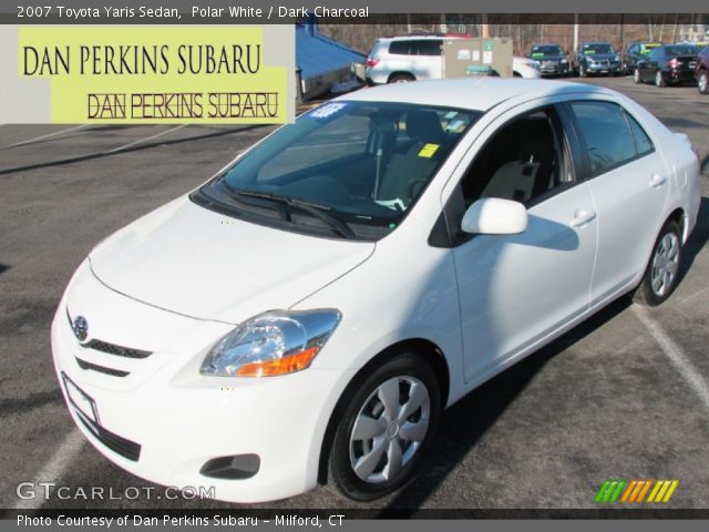 2007 Toyota Yaris Sedan in Polar White