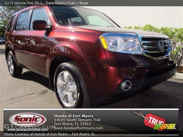 2013 Honda Pilot EX-L in Dark Cherry Pearl