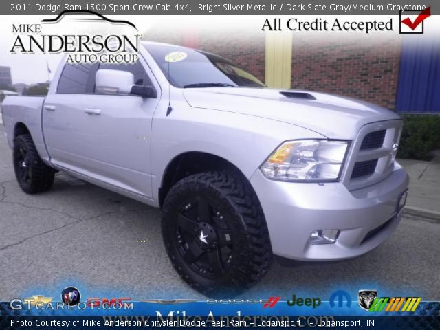 2011 Dodge Ram 1500 Sport Crew Cab 4x4 in Bright Silver Metallic