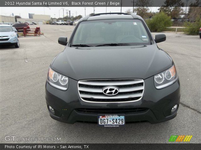 2012 Hyundai Santa Fe Limited V6 in Black Forest Green