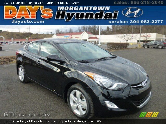 2013 Hyundai Elantra GLS in Midnight Black