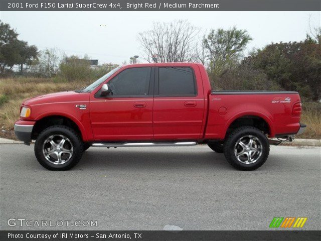 2001 Ford F150 Lariat SuperCrew 4x4 in Bright Red
