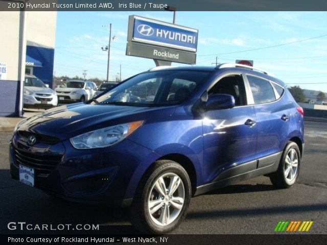 2010 Hyundai Tucson Limited AWD in Iris Blue