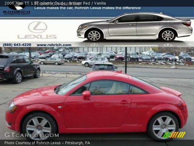 2006 Audi TT 1.8T quattro Coupe in Brilliant Red