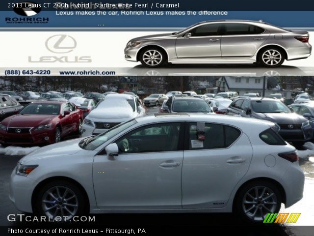 2013 Lexus CT 200h Hybrid in Starfire White Pearl