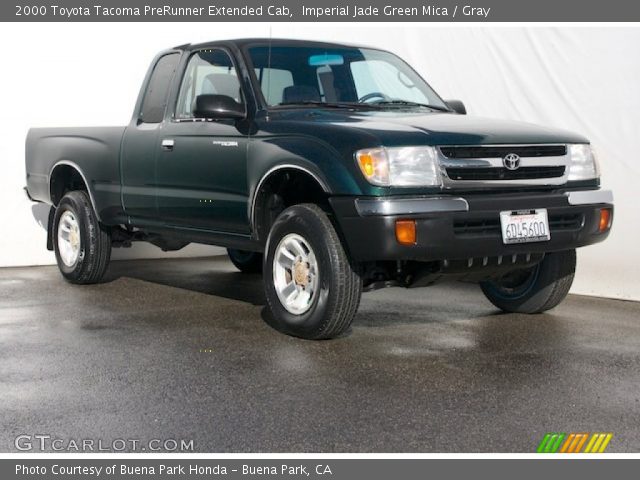 2000 Toyota Tacoma PreRunner Extended Cab in Imperial Jade Green Mica