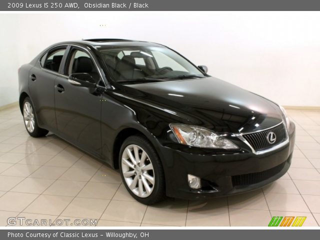 2009 Lexus IS 250 AWD in Obsidian Black
